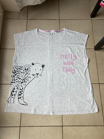 Nieuw grijs shirt ' Pretty wild thing ' - Maat XXL beschikbaar voor biedingen