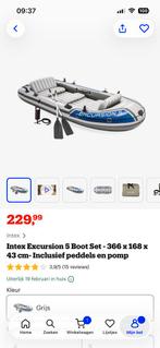Intex 5pers boot NIEUW!!, Watersport en Boten, Kano's, Ophalen, Nieuw, Drie personen of meer, Opblaasbaar