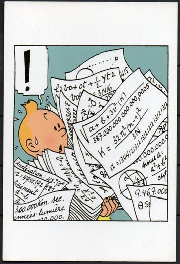 Carte postale : Hergé : Tintin/Kuifje - L'étoile mystérieuse beschikbaar voor biedingen