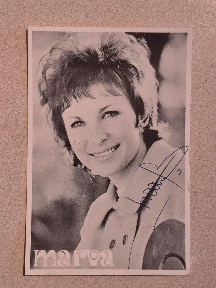 Marva foto met handtekening, Antiek en Kunst, Kunst | Tekeningen en Fotografie, Ophalen of Verzenden