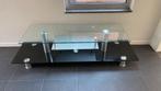 Glazen TV meubel, Ophalen, 150 tot 200 cm, Minder dan 100 cm, 50 tot 75 cm