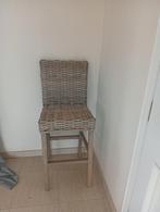 2 hoge rieten stoelen type barstoelen, Huis en Inrichting, Stoelen, Ophalen, Twee, Riet of Rotan, Zo goed als nieuw