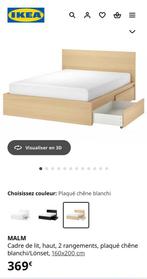 IKEA Malm bed met boxspring + nachtkastje, Ophalen of Verzenden, Zo goed als nieuw