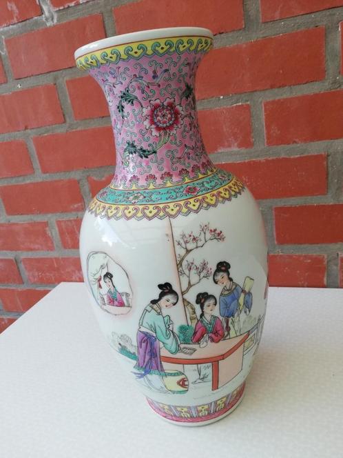 Chinese porseleinen vaas met gedicht stempel Qianlong China, Antiek en Kunst, Antiek | Porselein, Verzenden