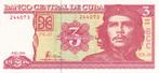Bankbiljet Cuba 3 Pesos 2004 Che Guevara - UNC Ongebruikt, Postzegels en Munten, Verzenden, Midden-Amerika, Los biljet