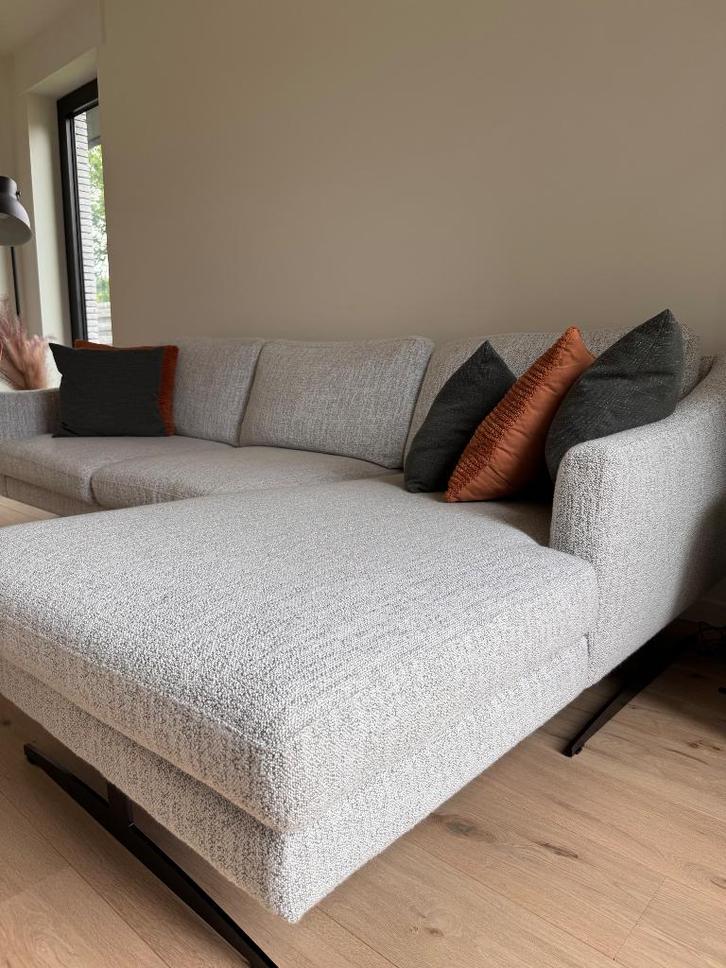 Sofa met longchair [ Juntoo], Maison & Meubles, Canapés | Coins salons complets, Comme neuf, Tissus, Enlèvement