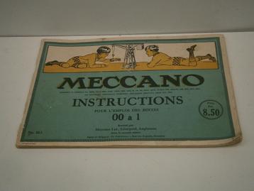 Oud Meccano-boekje beschikbaar voor biedingen
