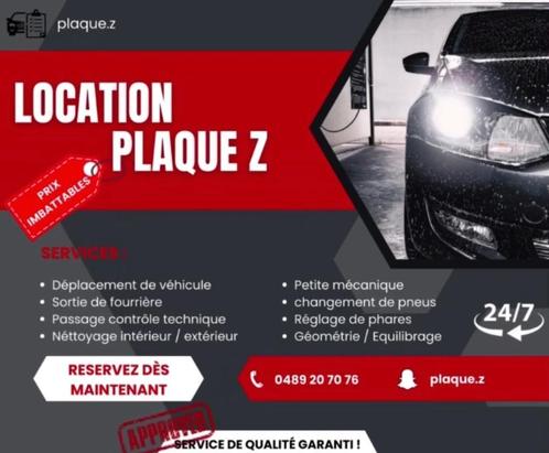 Location Plaque Z, Autos : Divers, Accessoires de voiture, Neuf, Enlèvement