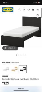 MALM 1-persoonsbed (90x200 cm) – Zwart, Huis en Inrichting, Ophalen, Zwart