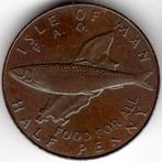 Île de Man : 1/2 pence 1977 Type FAO marque de pièce uniquem, Envoi, Monnaie en vrac, Autres pays