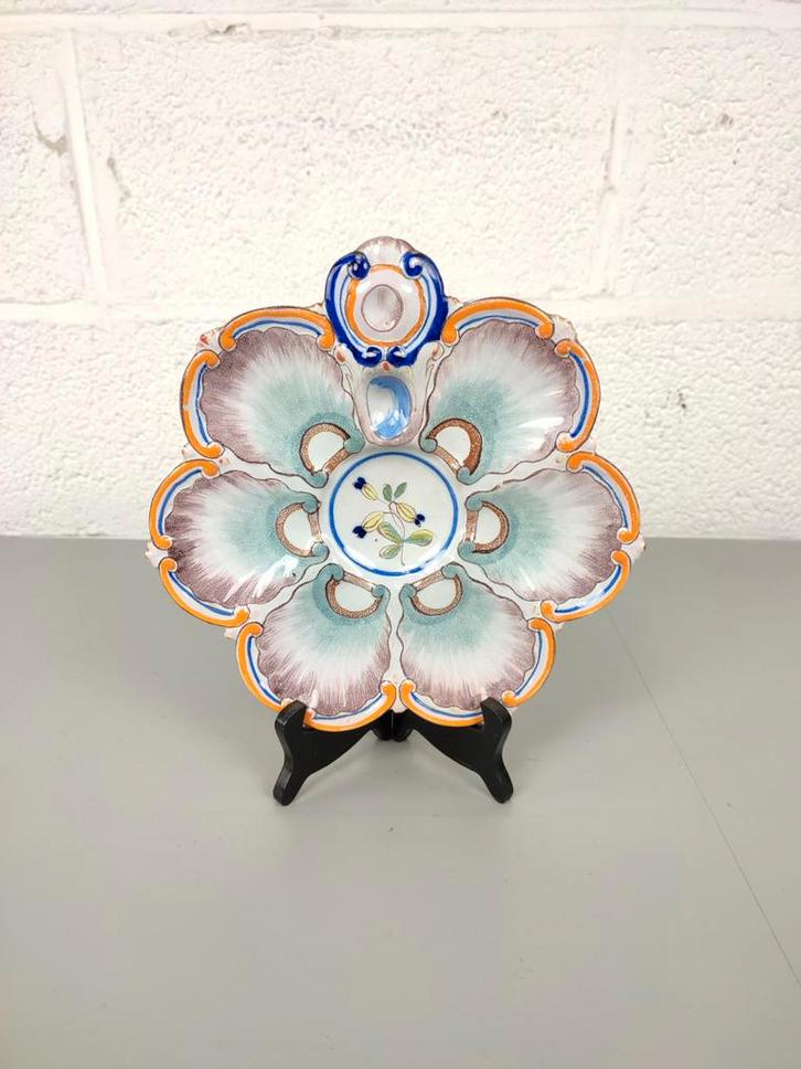 Antiek oesterbord - Emile Gallé - St Clement, Antiek en Kunst, Antiek | Keramiek en Aardewerk, Ophalen of Verzenden