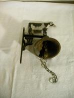 IJzeren bel met zwart witte koe, Antiek en Kunst, Ophalen of Verzenden