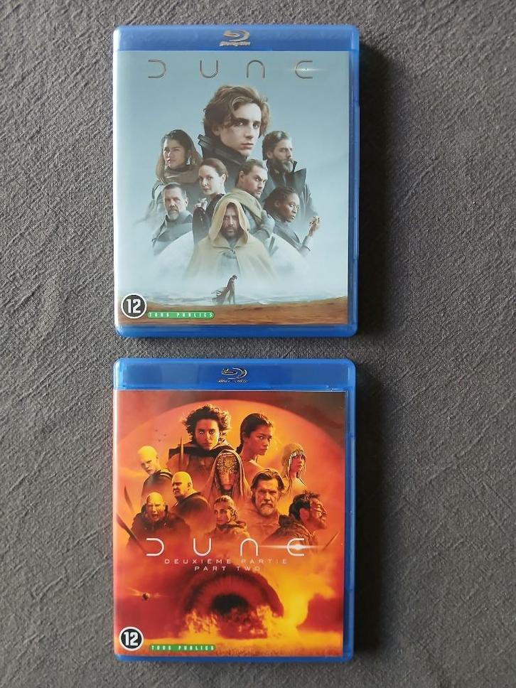 Dune (Part One) & Dune (Part Two) op blu-ray, Cd's en Dvd's, Blu-ray, Zo goed als nieuw, Science Fiction en Fantasy, Ophalen