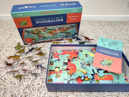 Puzzel Speel en Leerdoos Crocodile Creek dinosaurussen 100st, Enfants & Bébés, Jouets | Puzzles pour enfants, Comme neuf, 4 à 6 ans