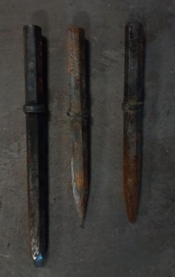 Breekhamer beitels, Hex 32, zeskantopname 32 mm met kraag beschikbaar voor biedingen