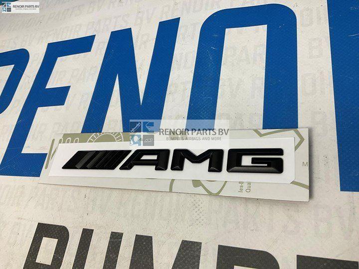 Kofferklep Logo AMG Mercedes Mat Zwart Embleem 2012-2018, Auto-onderdelen, Carrosserie, Voor, Gebruikt, Ophalen of Verzenden
