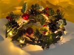 Kerstkrans met lichtjes, Diversen, Kerst, Ophalen of Verzenden, Zo goed als nieuw