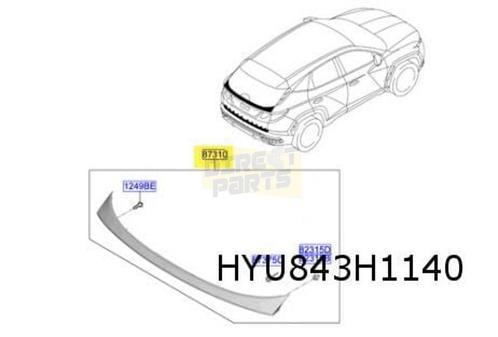Hyundai Tucson sierlijst achterklep (onder achterruit) (NX4), Auto-onderdelen, Carrosserie, Achterklep, Hyundai, Achter, Nieuw