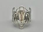 Zilveren Art Nouveau ring met Meikever. 2025/564, Handtassen en Accessoires, Antieke sieraden, Verzenden, Zilver, Ring