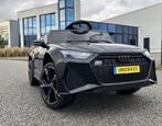 Audi RS6 12v zwart Afstandsbediening - Bluetooth - Leder NIE, Kinderen en Baby's, Ophalen of Verzenden, Nieuw