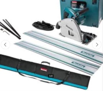 Makita invalzaag SP6000 met 2 geleiders, draagtas en koppels beschikbaar voor biedingen