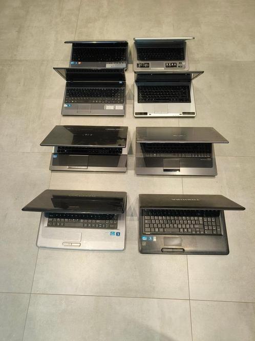 Lot van 8 Laptops voor Onderdelen – Mogelijk Werkend!, Informatique & Logiciels, Ordinateurs portables Windows, Utilisé, Enlèvement ou Envoi