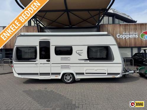 Fendt Tendenza 465 TG 2017 MOVER + LUIFEL!, Caravans en Kamperen, Caravans, tot en met 4, 1250 - 1500 kg, Fendt, 2 aparte bedden