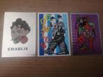 3 mega stickers PANINI 1987 Chrlie Chaplin - Lurel et Hardy, Comme neuf, Enlèvement ou Envoi