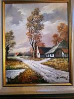 Schilderij boerderij H. Debeuf, Antiek en Kunst, Ophalen