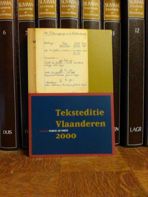 Teksteditie in Vlaanderen 2000, Marcel De Smedt, Boeken, Wetenschap, Zo goed als nieuw, Geesteswetenschap, Ophalen of Verzenden