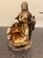 De geboorte van kindje Jezus - Maria - Jozef beeld. H. 19 cm, Antiek en Kunst, Ophalen of Verzenden