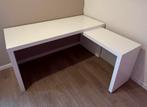 Bureau Malm ikea model met uittrekbaar blad, Enlèvement, Utilisé, Bureau