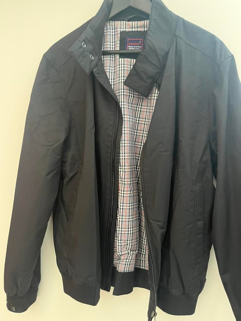 Jas superdry maat xxl, Kleding | Heren, Jassen | Zomer, Ophalen of Verzenden, Zo goed als nieuw, Maat 56/58 (XL), Zwart