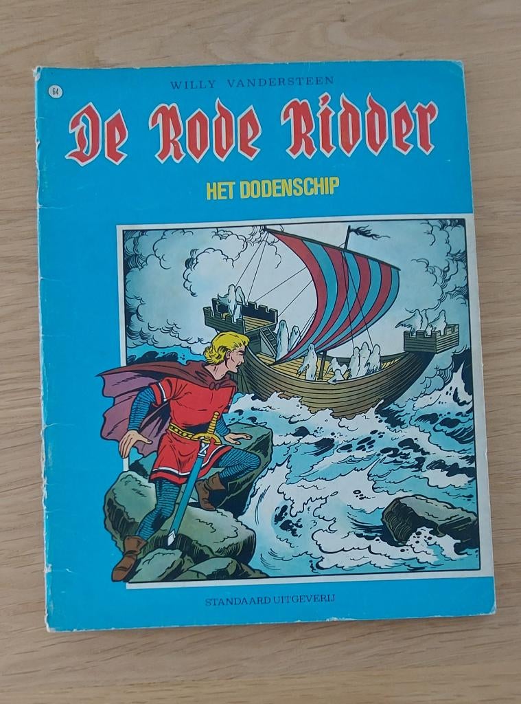 De Rode Ridder 64 Het dodenschip, Gelezen, Willy Vandersteen, Eén stripboek, Ophalen of Verzenden