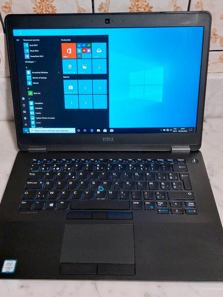 Pc portable DELL Latitude E7470, i5 , 16 Ram DDR4, Informatique & Logiciels, Ordinateurs portables Windows, 14 pouces, SSD, Enlèvement