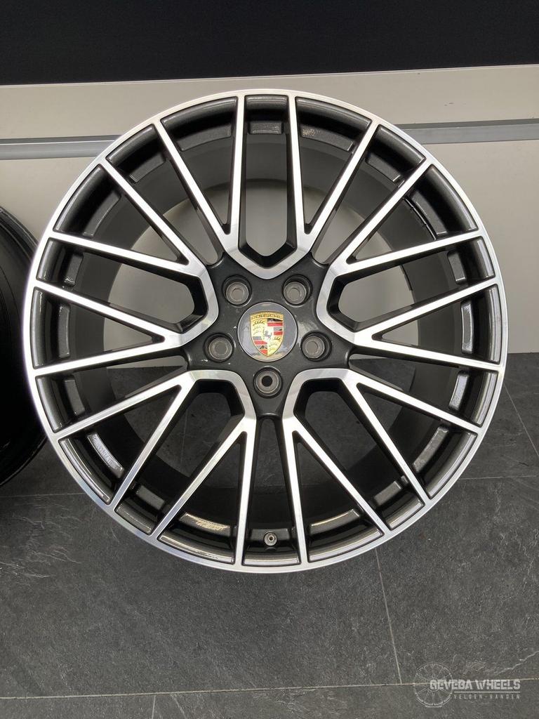 21” originele Porsche Cayenne 9Y / 9Y3 velgen breedset 5x130, Auto-onderdelen, Banden en Velgen, Gebruikt, Velg(en), -, -