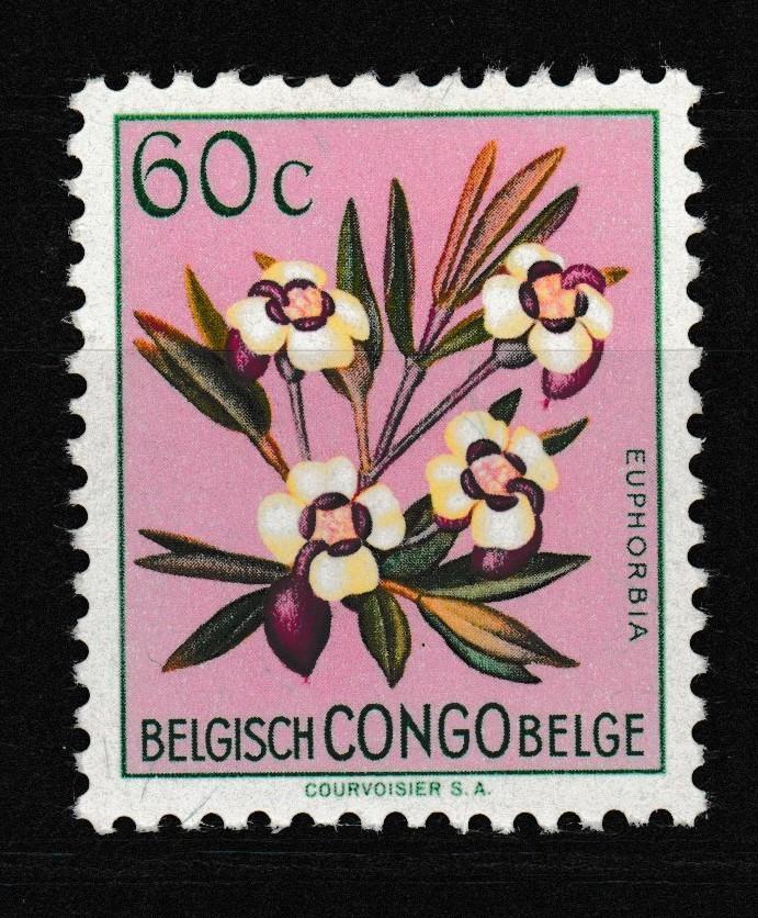 Belgisch Congo 1952 Euphorbia 60c **, Postzegels en Munten, Postzegels | Afrika, Postfris, Overige landen, Ophalen of Verzenden