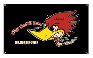 Clay Smith garage reclame decoratie vlag vlaggen wimpel, Diversen, Vlaggen en Wimpels, Nieuw, Ophalen of Verzenden