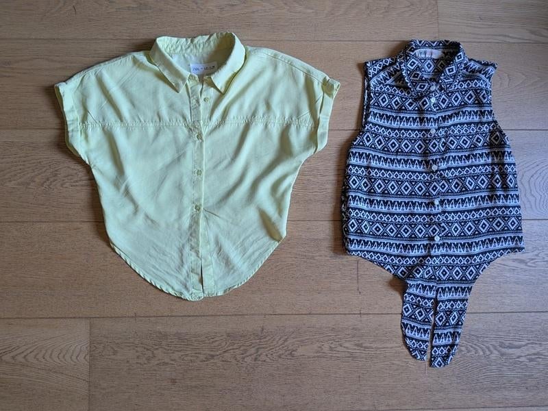 chemises d' été fille - taille 140-146 (10-11 ans), Enlèvement, Utilisé, Fille