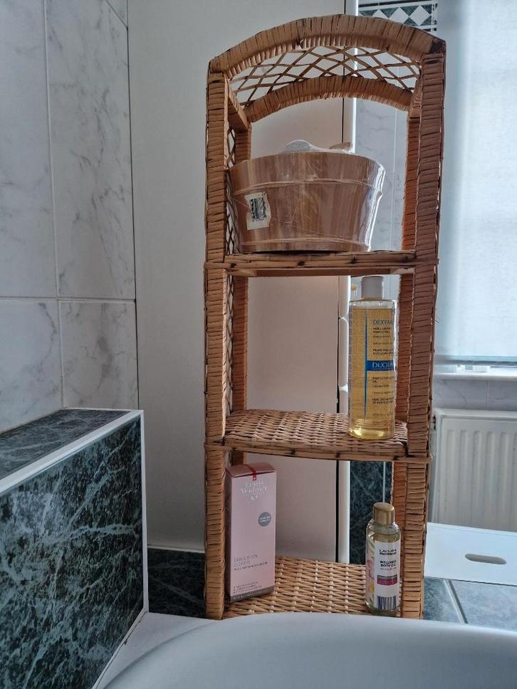 étagère de salle de bain en bambou, Maison & Meubles, Salle de bain | Meubles de Salle de bain, Comme neuf, Autres types, Enlèvement