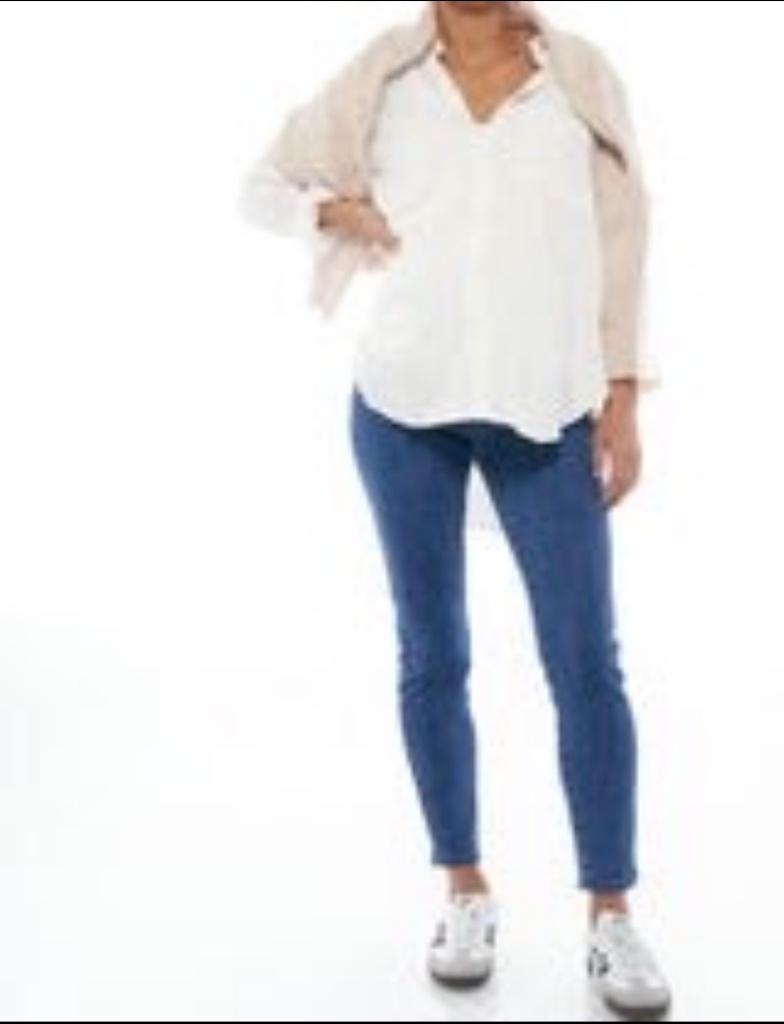 Zwangerschapsbroek Still Here Skinny Jean - Indigo Fade / M, Kleding | Dames, Zwangerschapskleding, Maat 38/40 (M), Blauw, Nieuw