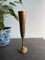 Vase trompette vintage en laiton d'Inde, Antiquités & Art, Enlèvement, Cuivre