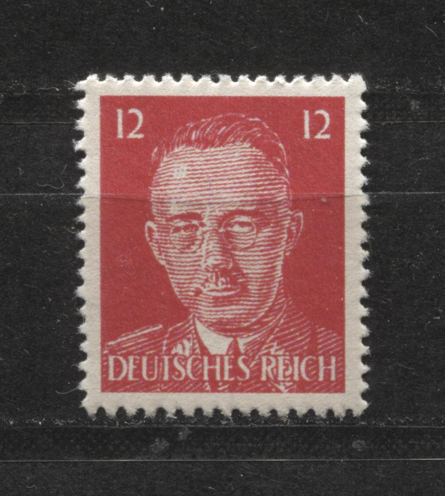 Propaganda postzegel met afbeelding Heinrich Himmler, Verzamelen, Verzenden, Landmacht, Foto of Poster