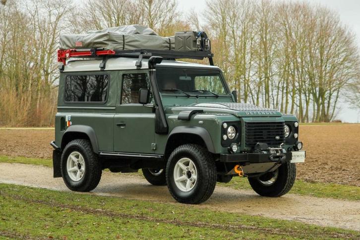 Land Rover Defender 90 TD4 - Daktent - Cargo, Auto's, Land Rover, Bedrijf, Te koop, 4x4, ABS, Airconditioning, Android Auto, Apple Carplay