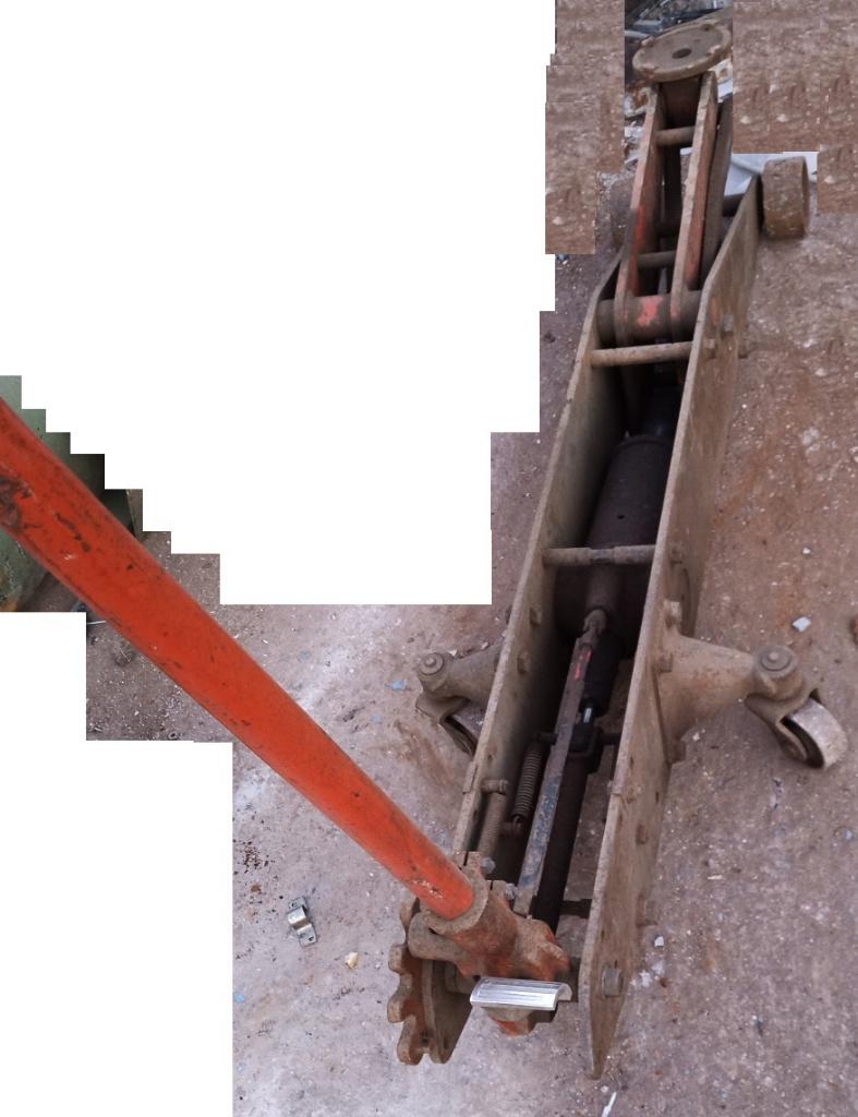 Rolkrik Zware krik vrachtwagen bestelwagen 4x4, Ophalen, Gebruikt, Manueel, Garagekrik