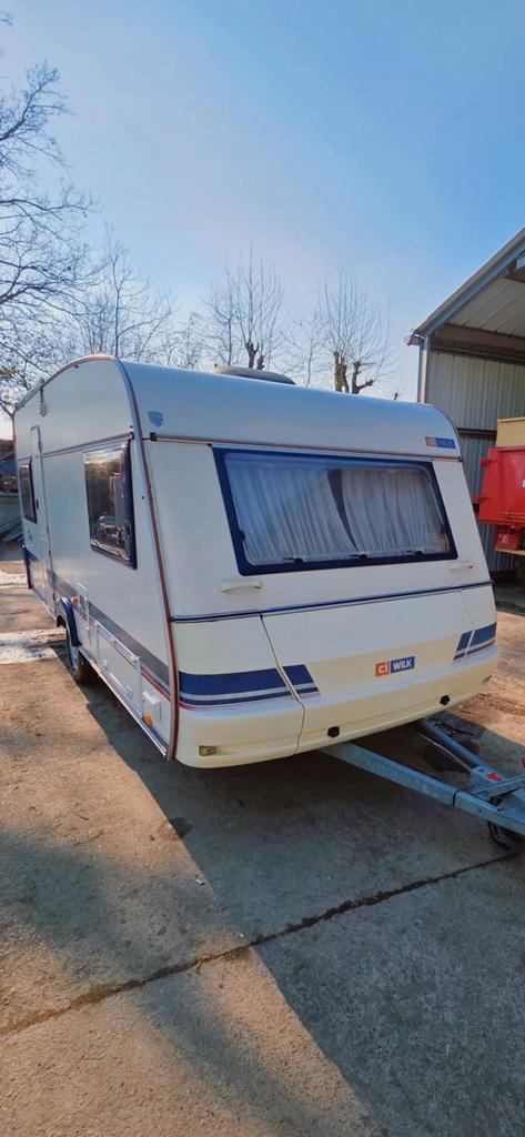 Caravan wilk, Vast bed, Particulier, 4 tot 5 meter, Schokbreker