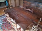 Vintage tafel met 6 stoelen, Antiek en Kunst, Ophalen