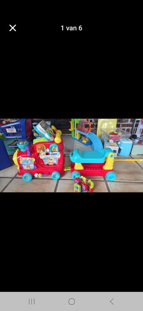 Vtech trein, Ophalen