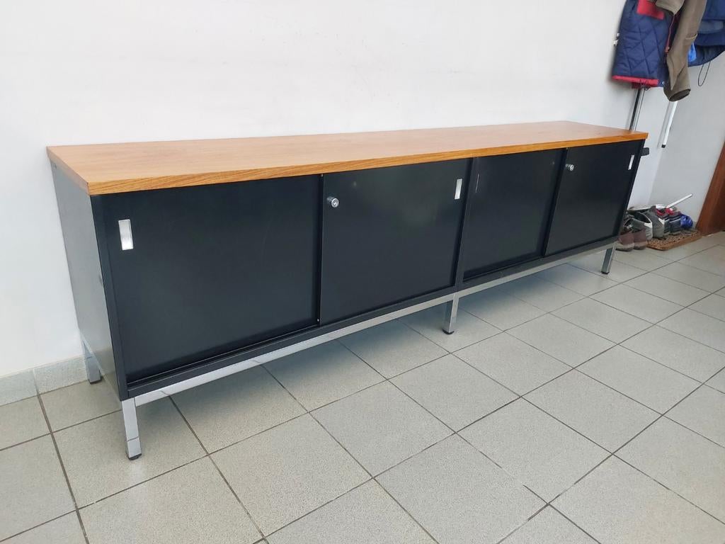 Mauser dressoir / sideboard XXL / metal - wood - '70s, Enlèvement