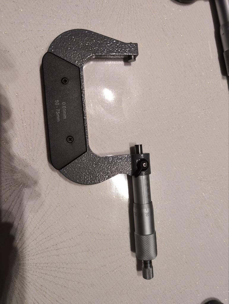 50-75mm micrometer schroefmaat, Doe-het-zelf en Bouw, Meetapparatuur, Ophalen, Zo goed als nieuw